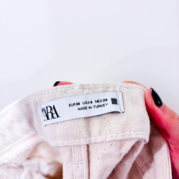 ZARA Beige jeans shorts - Picture 7 of 7